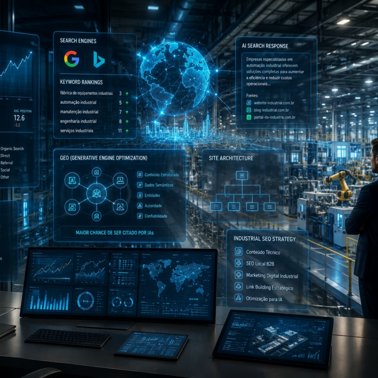 O Guia Completo de SEO para Empresas Industriais em 2026